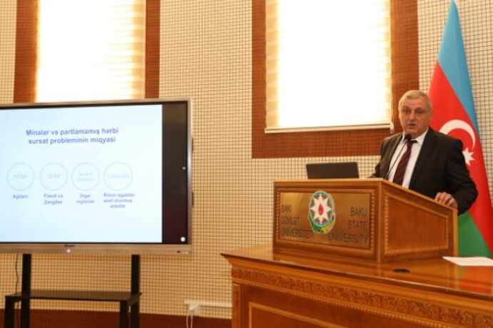 <p>BDU tələbələri minaların təhlükəsi barədə məlumatlandırılıb (FOTO=3)<br />
 </p>