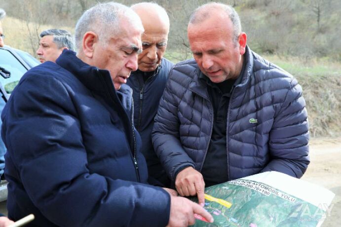 <p>İşğaldan azad edilmiş ərazilərdəki yol layihələrinə baxış keçirilib (FOTO=24)</p>