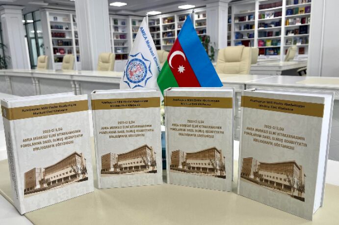 <p>2022-ci ildə AMEA Mərkəzi Elmi Kitabxanasının fondlarına daxil olmuş ədəbiyyatın biblioqrafik göstəricisi işıq üzü görüb<br />
 </p>