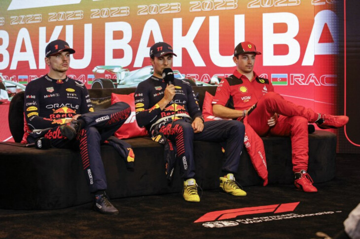 <p>2023 Formula 1 Azərbaycan Qran Prisi yarışından sonra mətbuat konfransı keçirilib<br />
 </p>