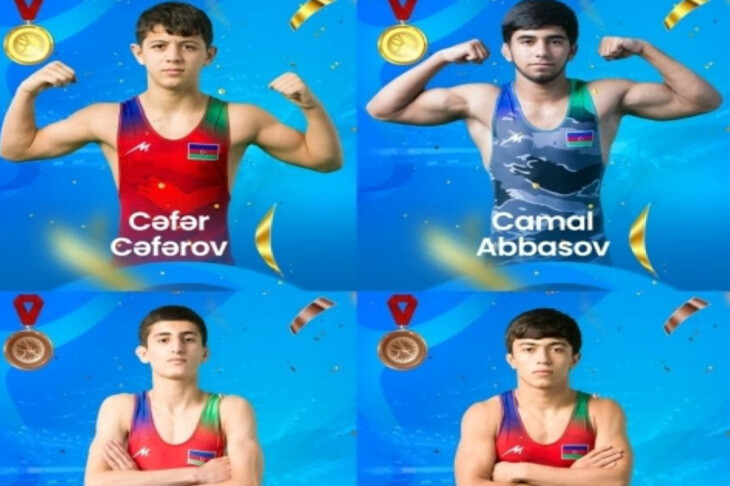 <p>GÜLƏŞ: Sərbəst güləş üzrə U-17 yığmamız 7 medalla Avropada birinci, xallara görəsə ikinci olub</p>