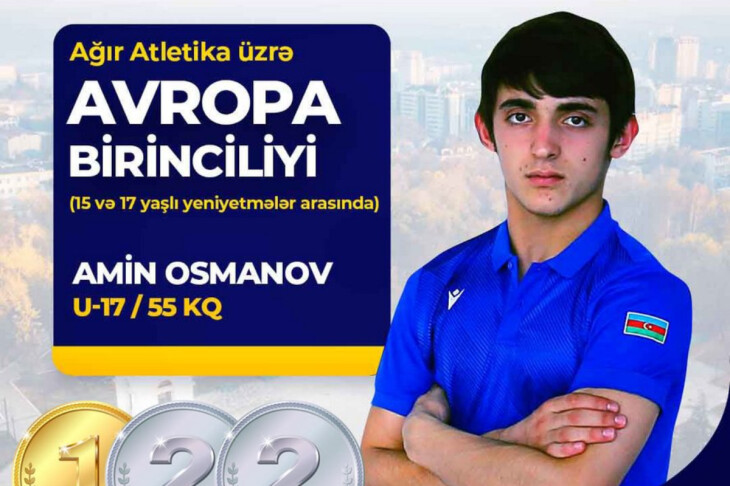 <p>AĞIRLIQQALDIRMA: Аtletimiz Amin Osmanov AÇ-da 1 kişik qızıl və 2 gümüş medal qazanıb </p>