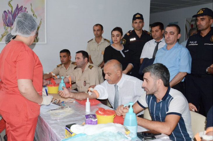 <p>Masallıda qanvermə aksiyası (FOTO=10)</p>
