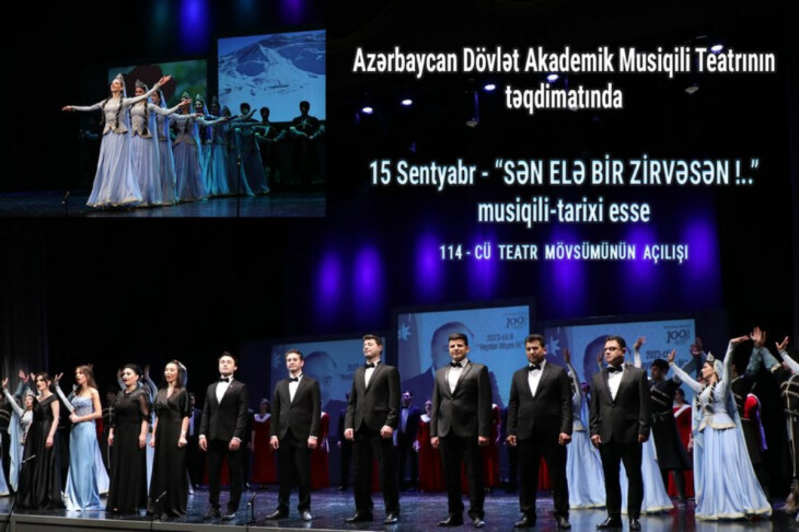 <p>Akademik Musiqili Teatrın yeni mövsümünün açılışı -"Sən elə bir zirvəsən!.." </p>