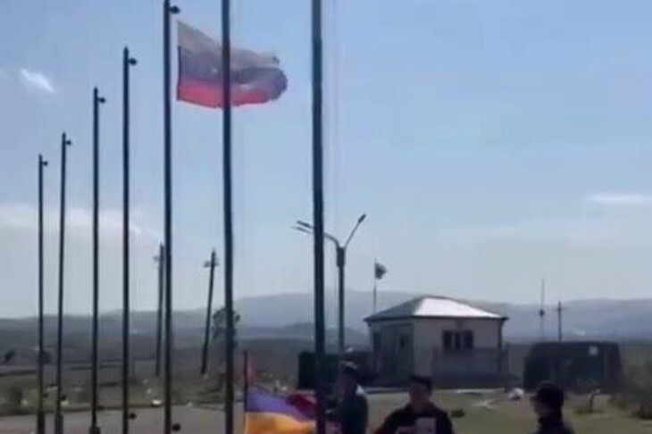 <p>Ermənistan bayrağı Xocalı aeroportundan belə endirildi +VİDEO</p>